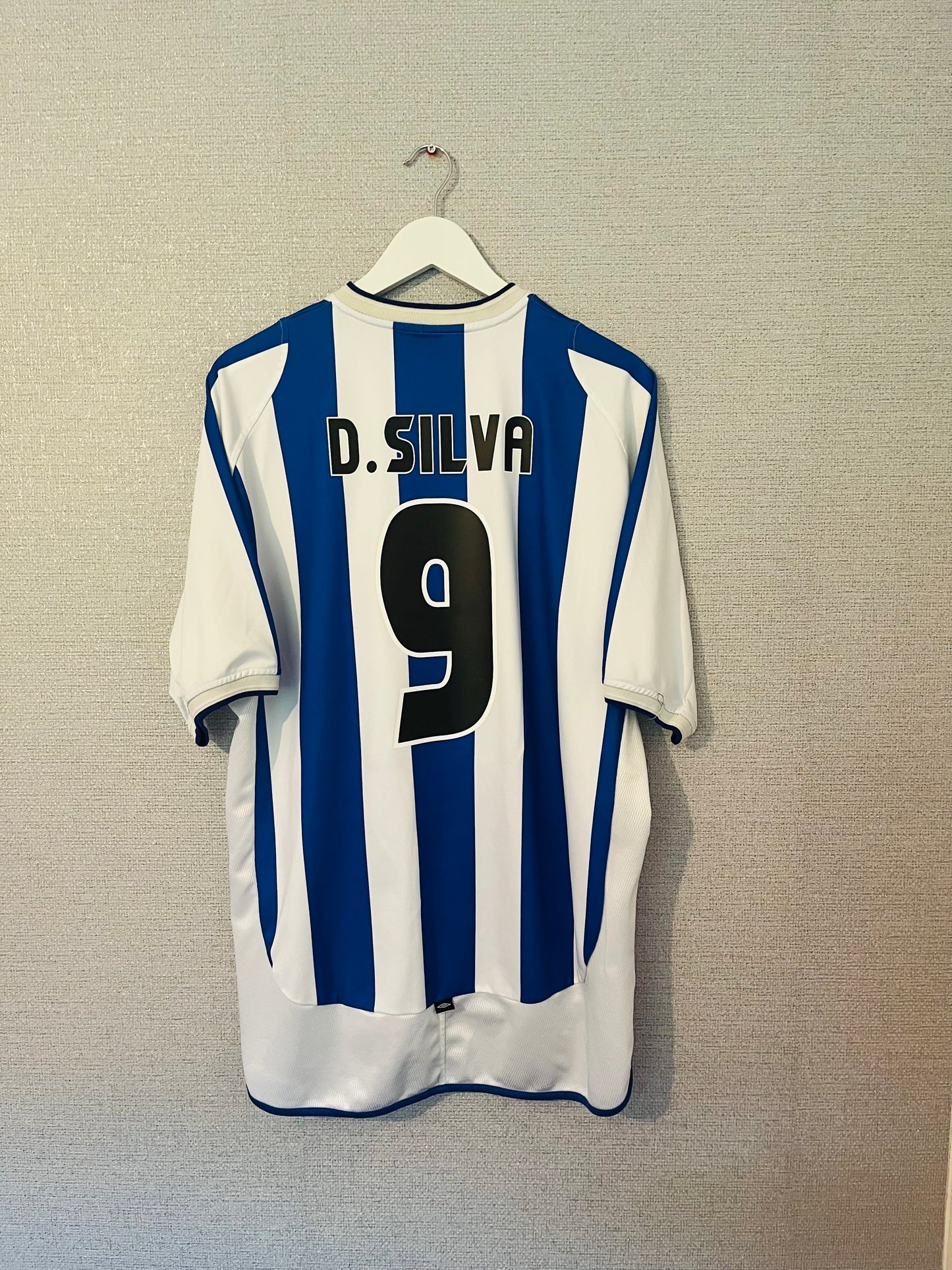 Malaga home football shirt 2002/03 Dario Silva XL