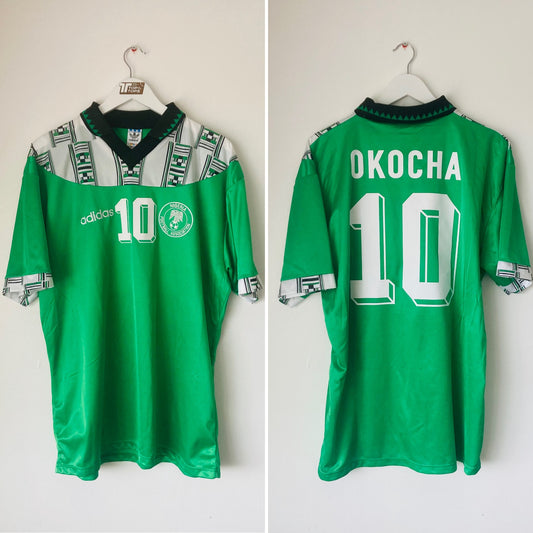 Nigeria home football shirt
W/C 1994 Okocha XL