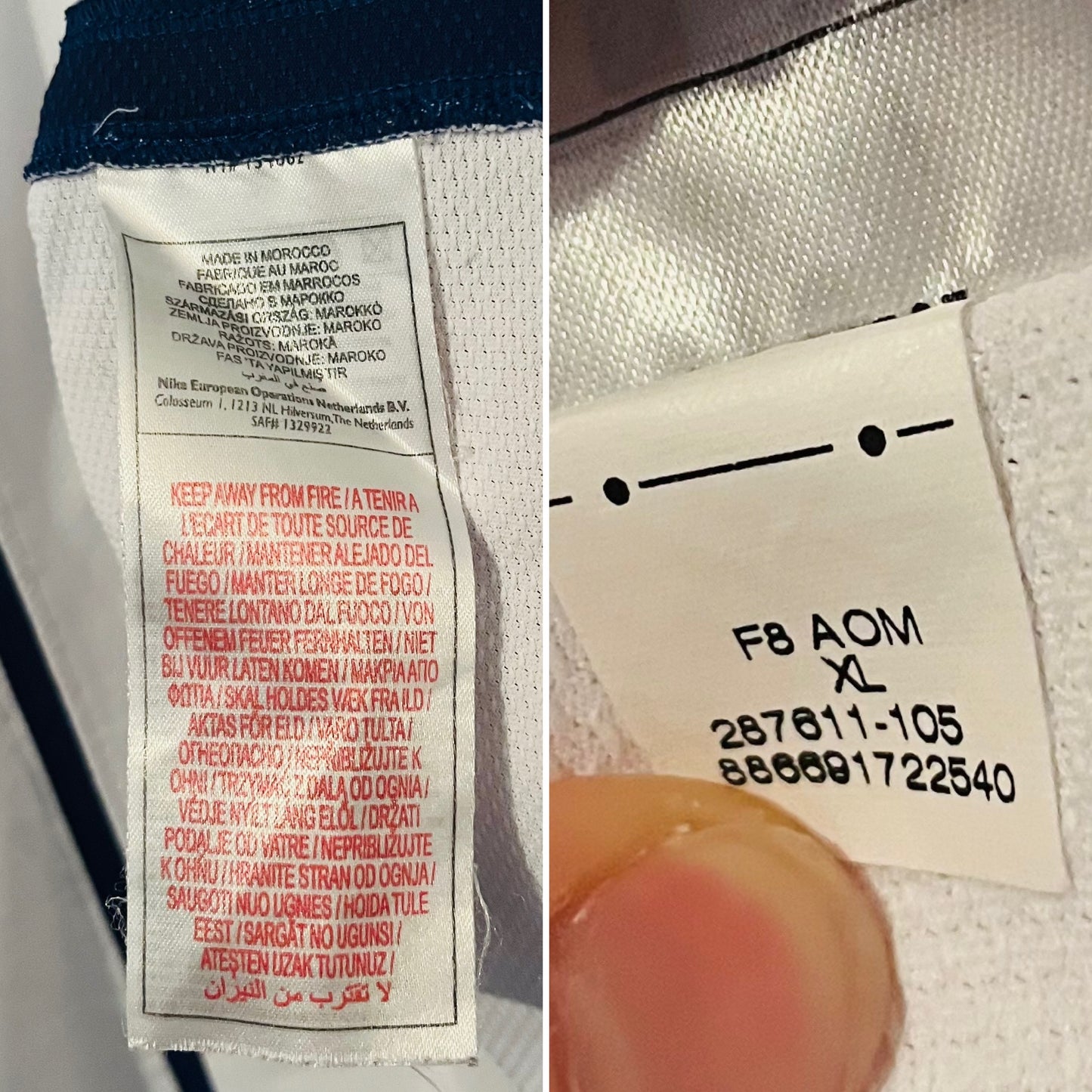 Manchester United away football shirt 2008/09 CR7 XL