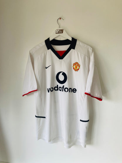Manchester United away football shirt 2002/03 Keane Medium