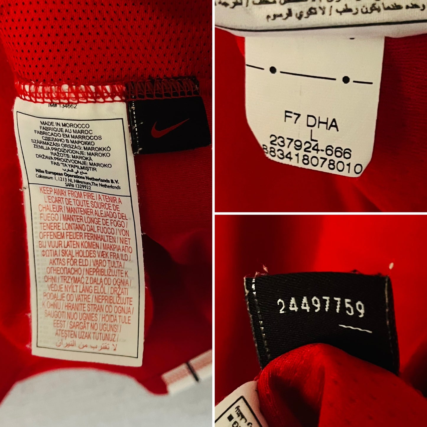 Manchester United home football shirt 2007/08 CR7 Large