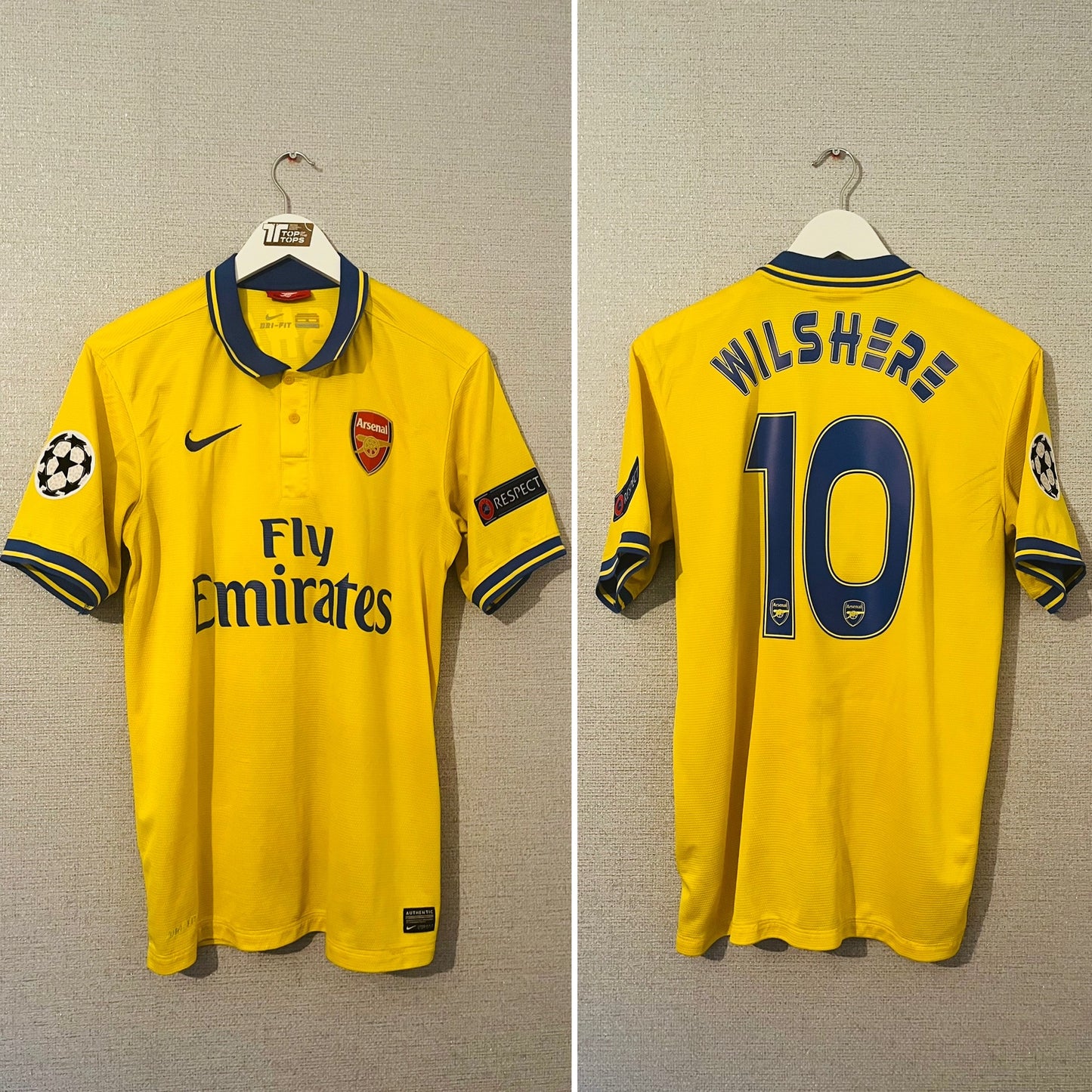 Arsenal away football shirt 2013/14 Wilshere Medium