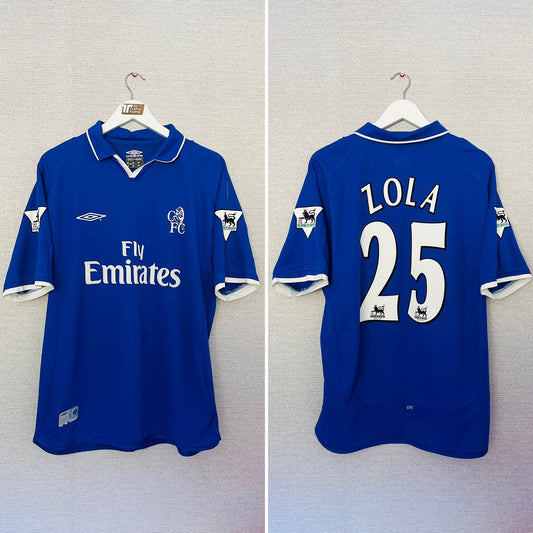 Chelsea home football shirt
2001/03 Zola Large