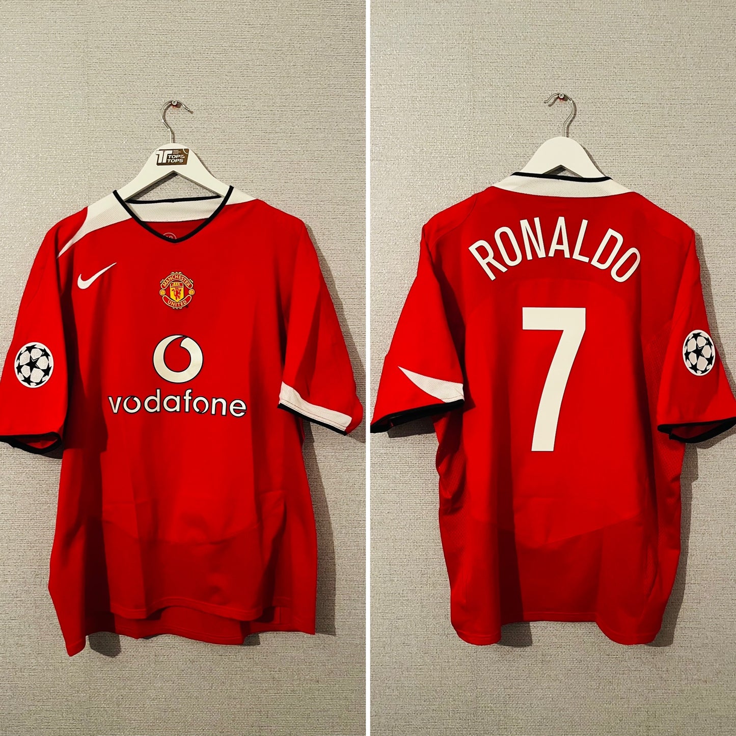 Manchester United home football shirt 2005/06 CR7 XL