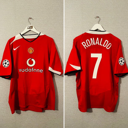Manchester United home football shirt 2005/06 CR7 XL