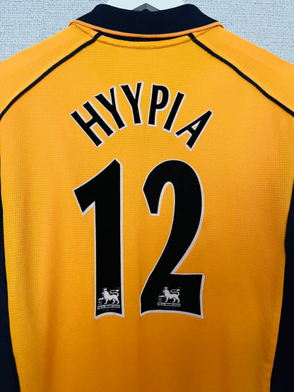 Liverpool away football shirt 2000/02 Hyypia Large