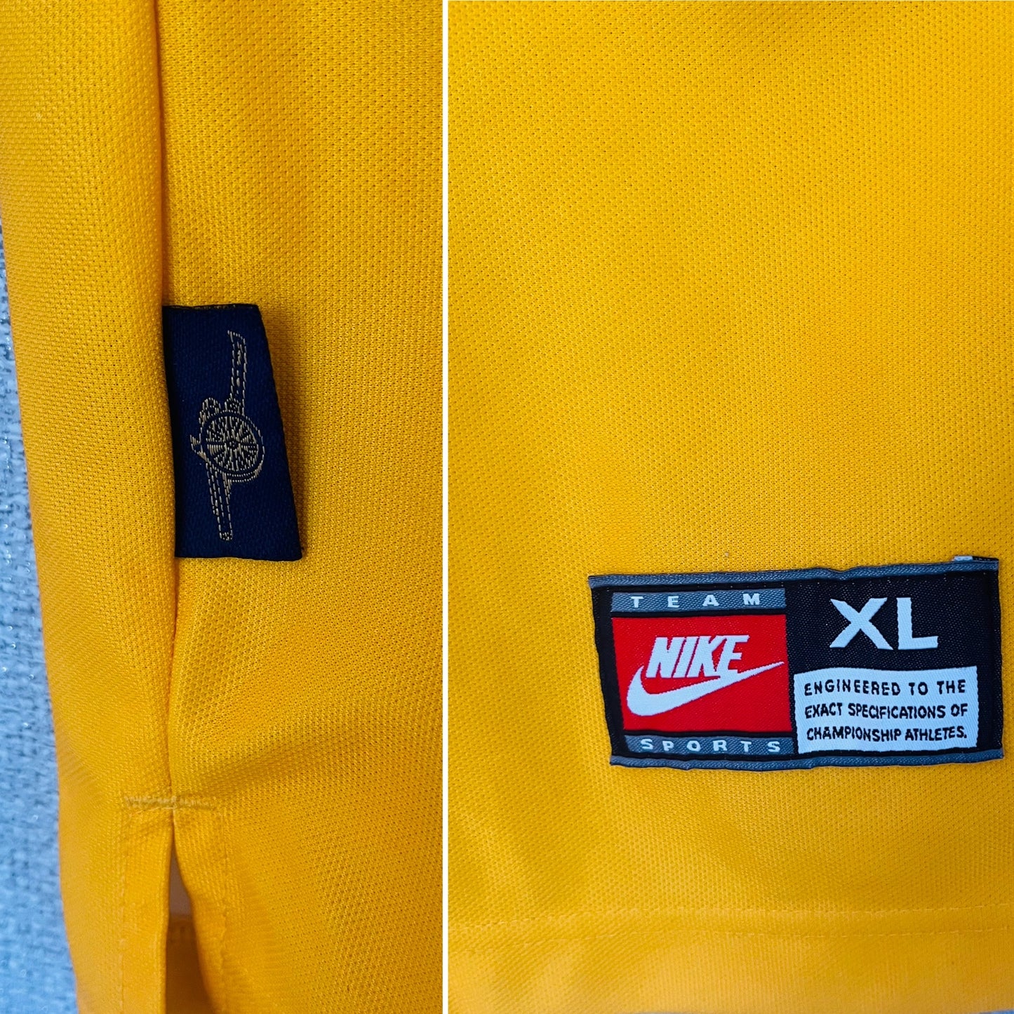 Arsenal away football shirt 1998/99 Bergkamp XL