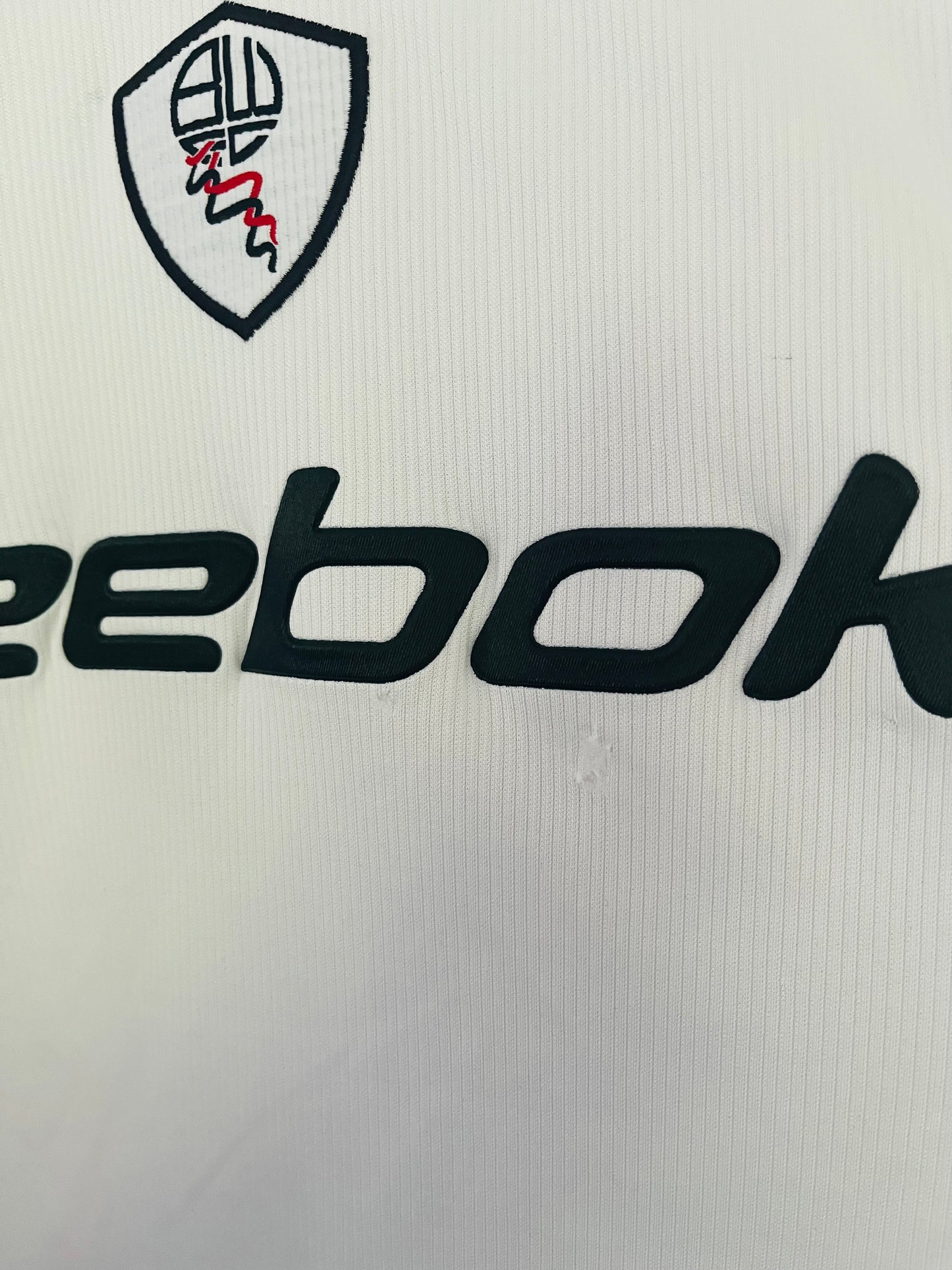 Bolton Wanderers home football shirt 2001/02 Ngotty XL