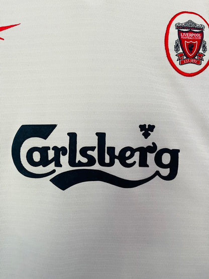 Liverpool away football shirt 1998/2000 Gerrard Large