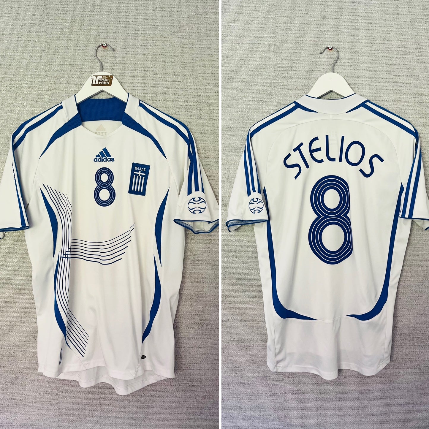 Greece away football shirt 2006/08 Stelios Medium
