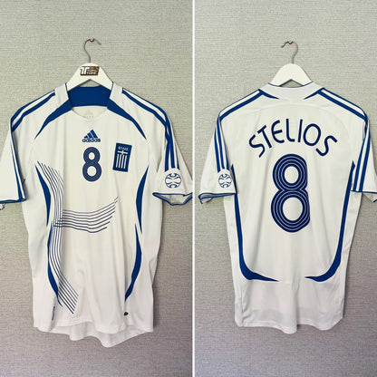Greece away football shirt 2006/08 Stelios Medium