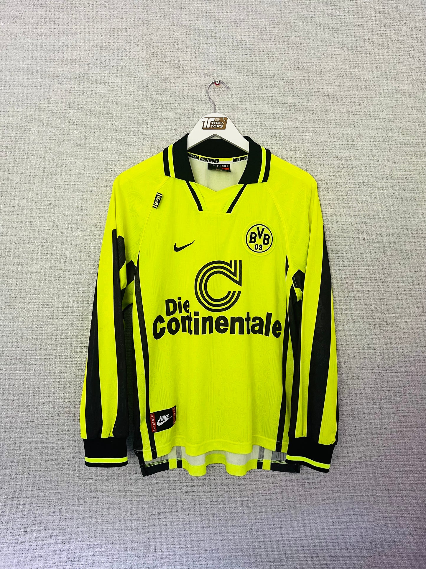 Borussia Dortmund home football shirt 1996/97 Medium