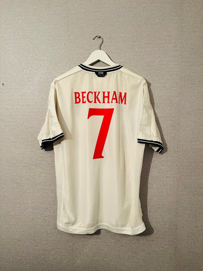 England home football shirt 1999/2000 Beckham XL
