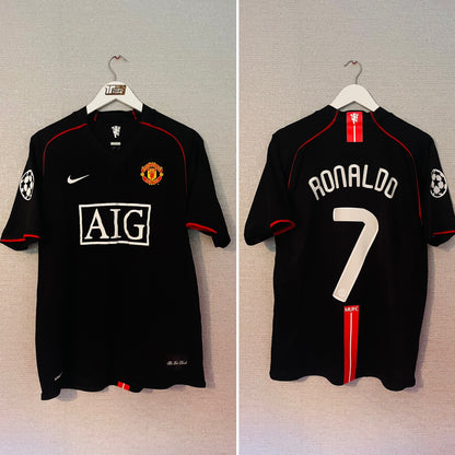 Manchester United away football shirt 2007/08 CR7 Medium