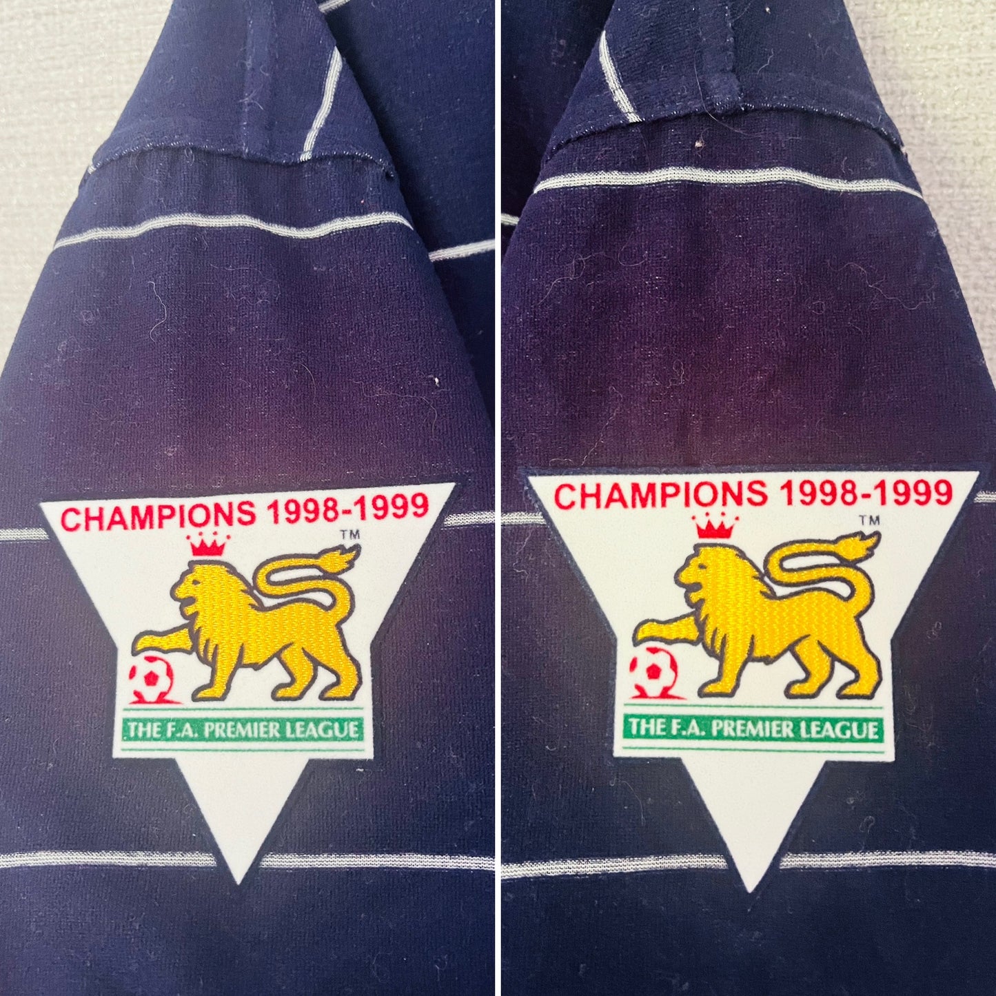 Manchester United away football shirt 1999/2000 Stam Medium