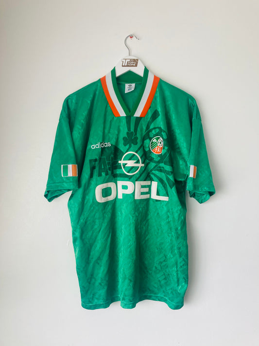 Republic of Ireland home football shirt 1994/95 Large