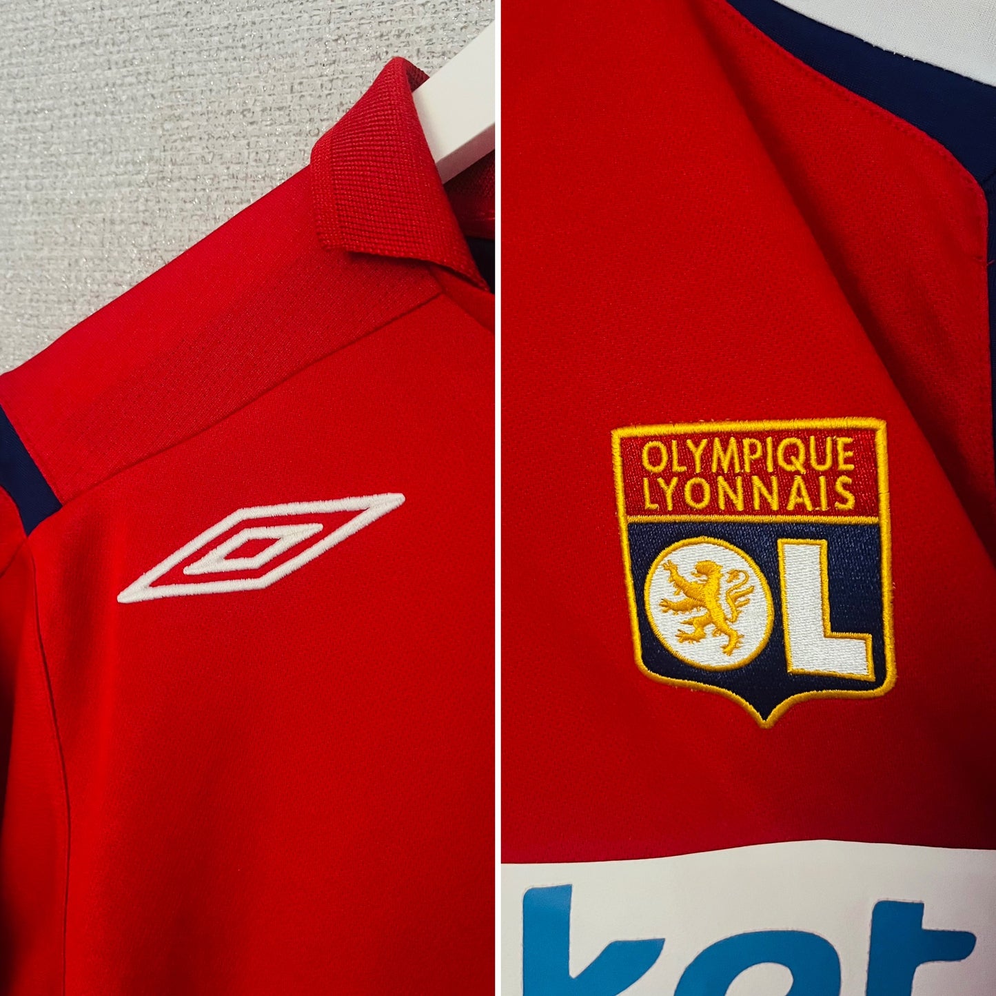 Olympique Lyonnaise Lyon away football shirt 2006/07 Juninho Medium