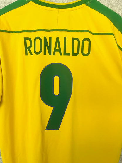 Brazil home football shirt W/C 1998 R9 official re issue XL