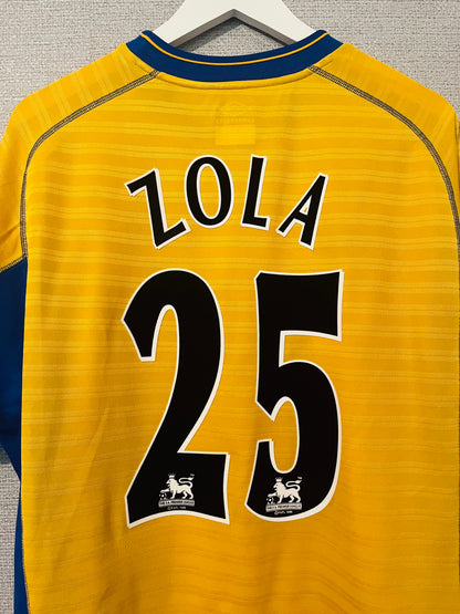 Chelsea away football shirt 2000/02 Zola Large