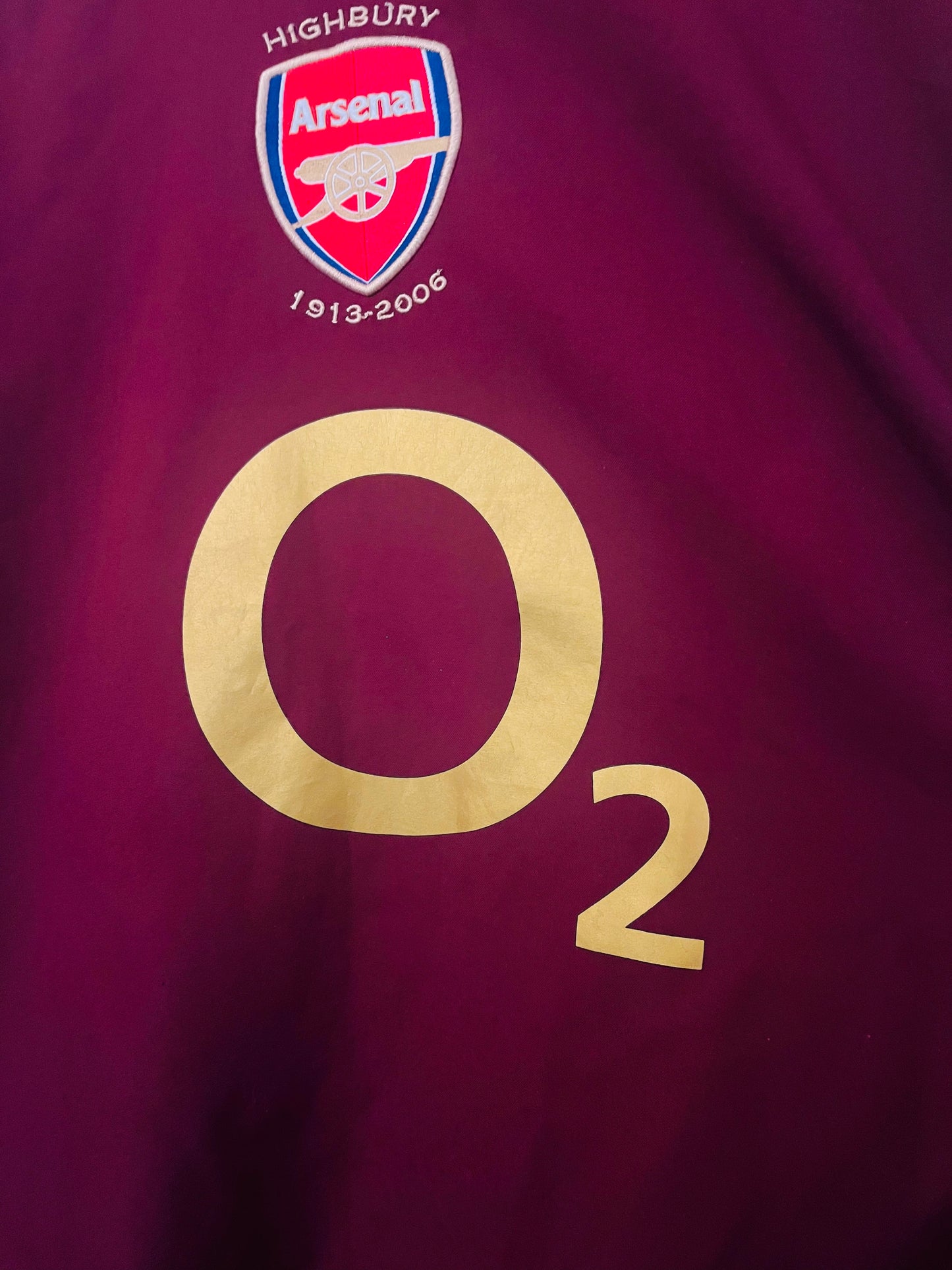Arsenal home football shirt 2005/06 Bergkamp Large