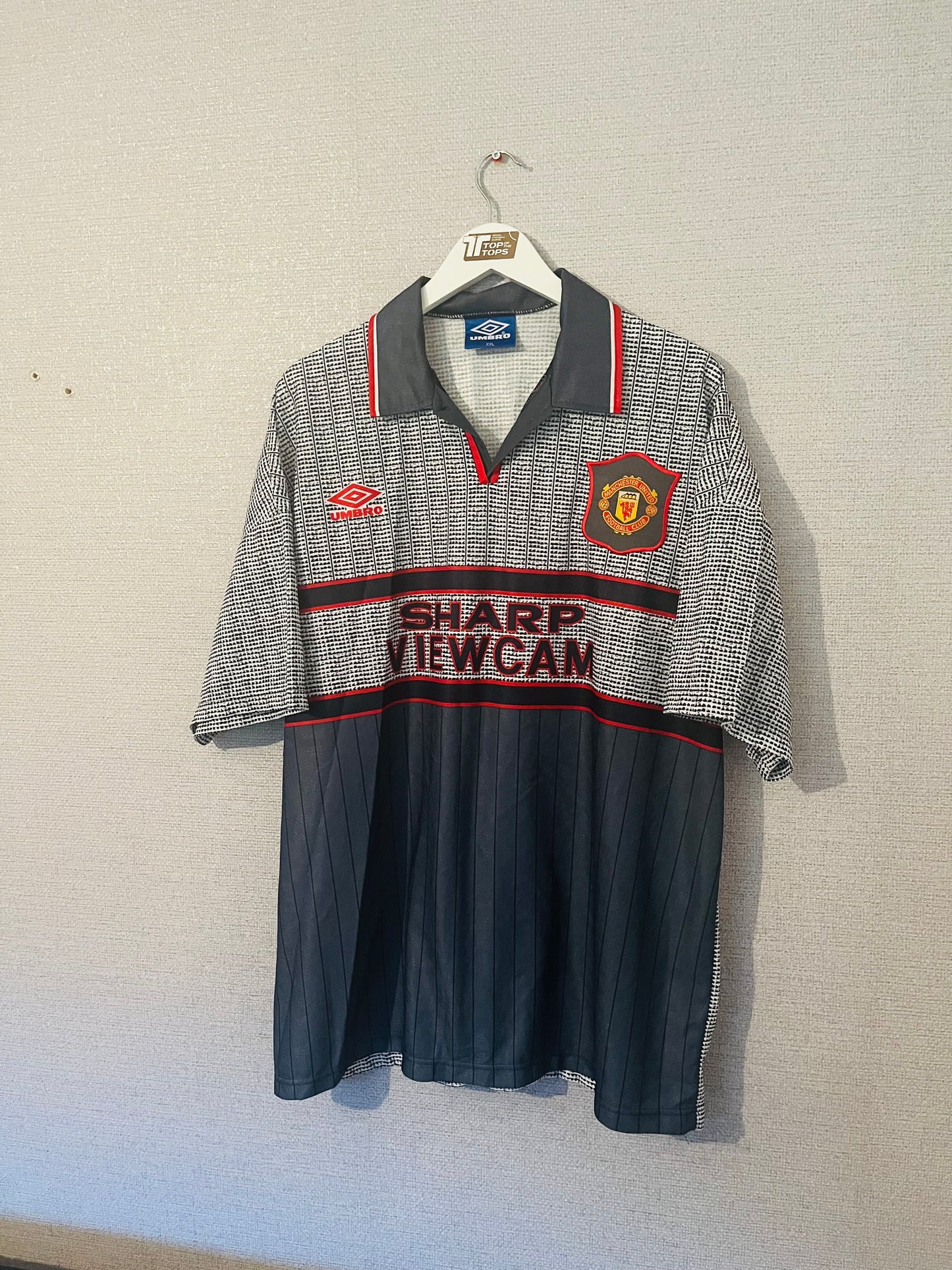 Manchester United away football shirt 1995/96 Keane XXL