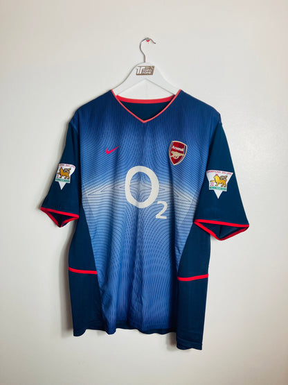 Arsenal away football shirt 2002/03 Viera XL
