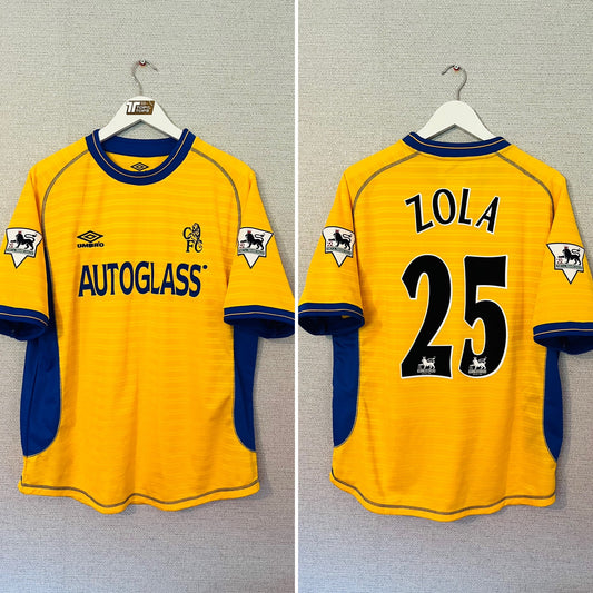Chelsea away football shirt
2000/02 Zola Large