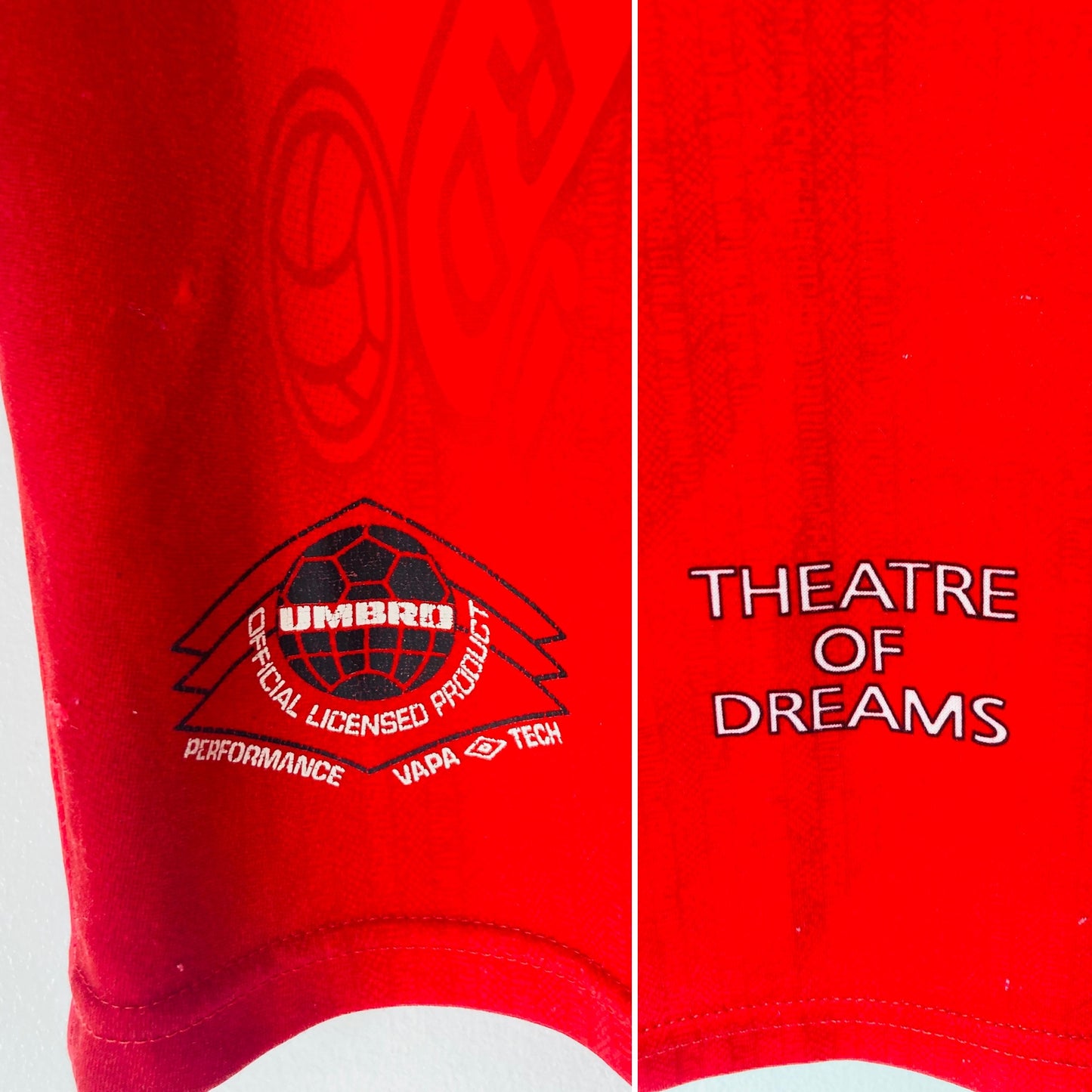 Manchester United home football shirt 1996/97 Cantona Medium
