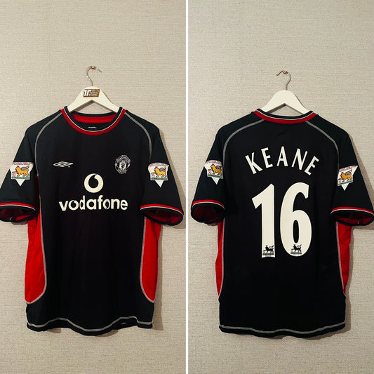 Manchester United away football shirt 2000/01 Keane Large