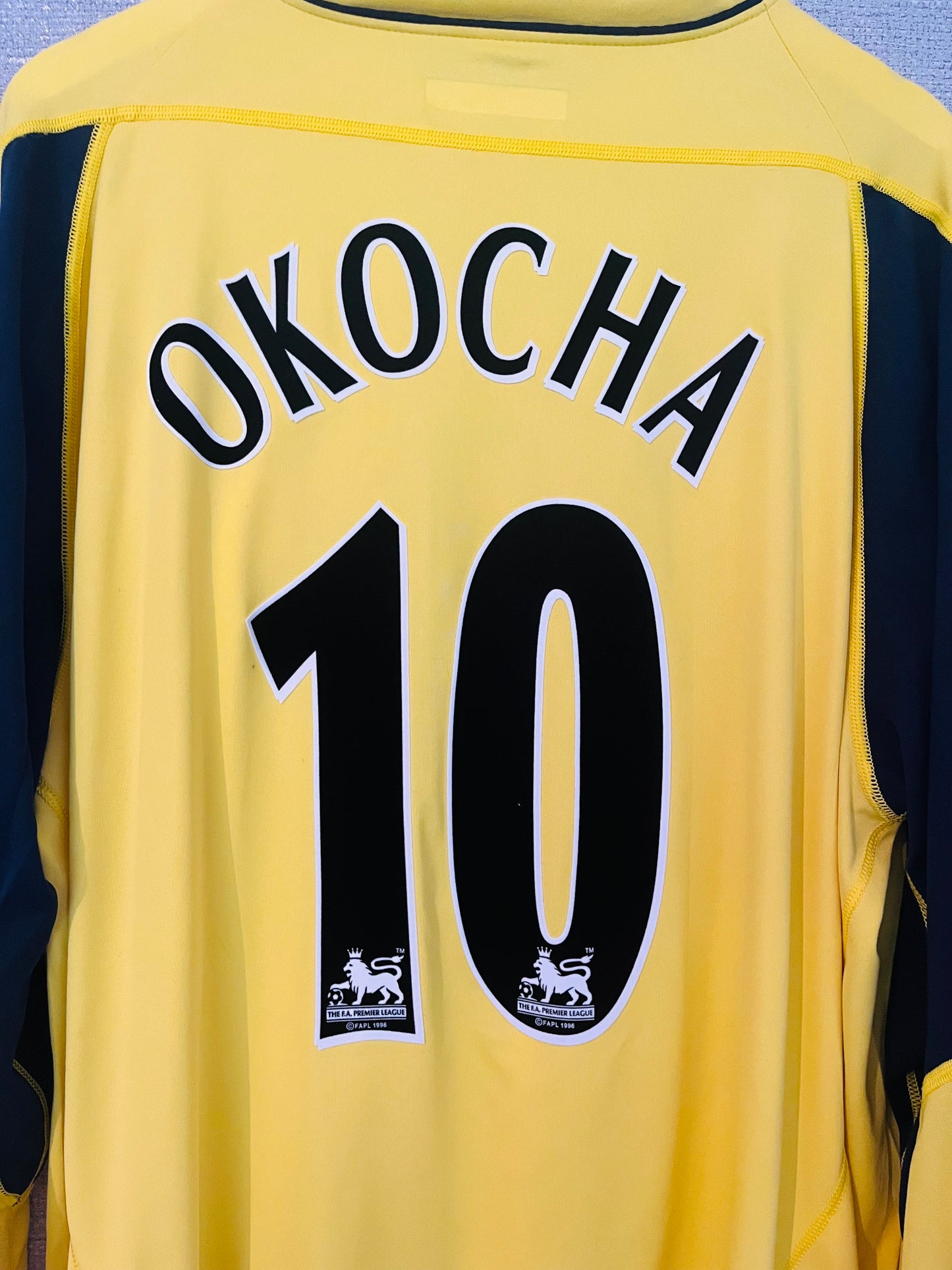 Bolton Wanderers away football shirt 2002/03 Okocha XXL