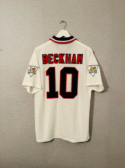 Manchester United away football shirt 1996/97 Beckham Large