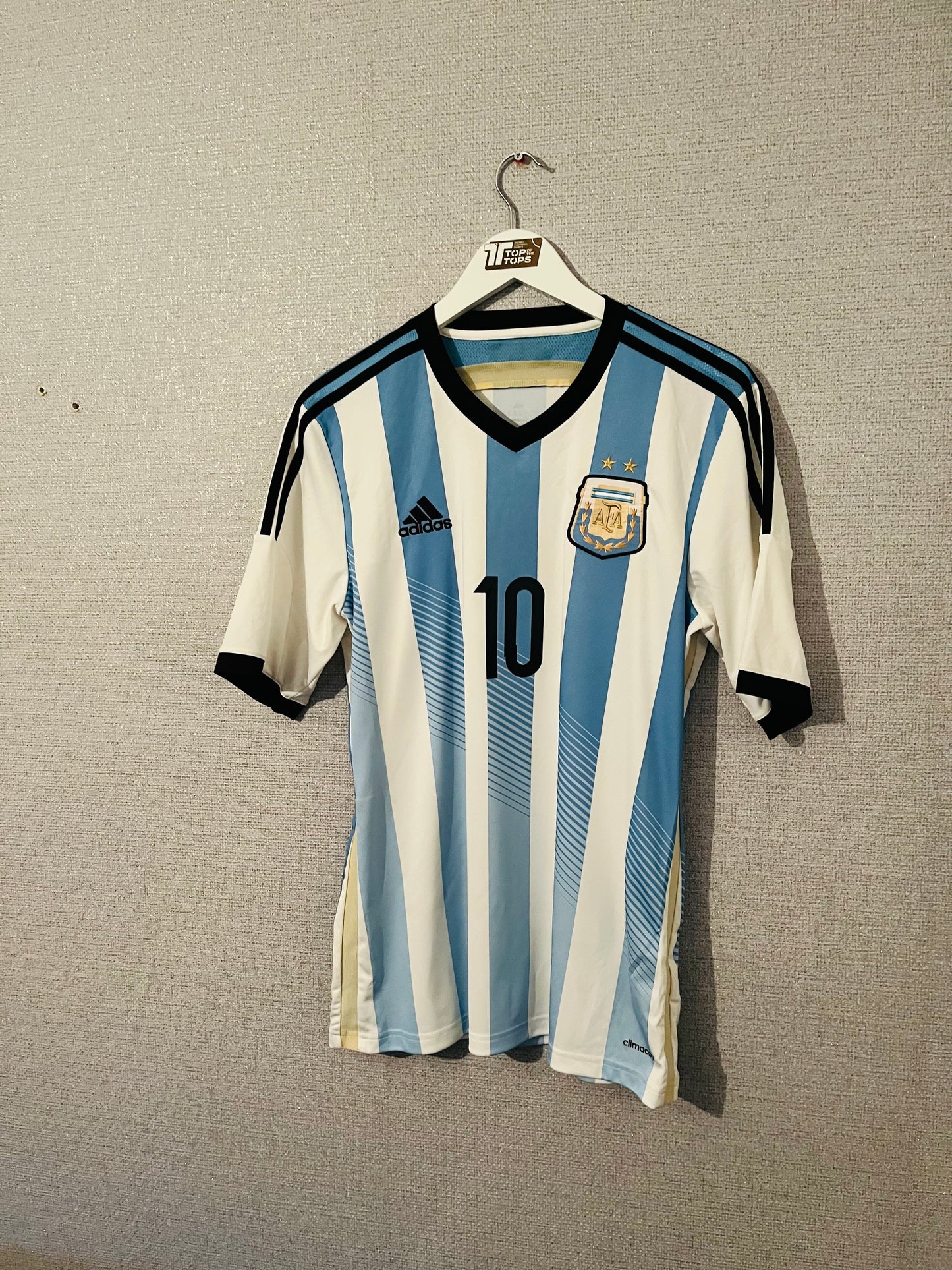 Argentina home football shirt W/C 2014 Messi Medium