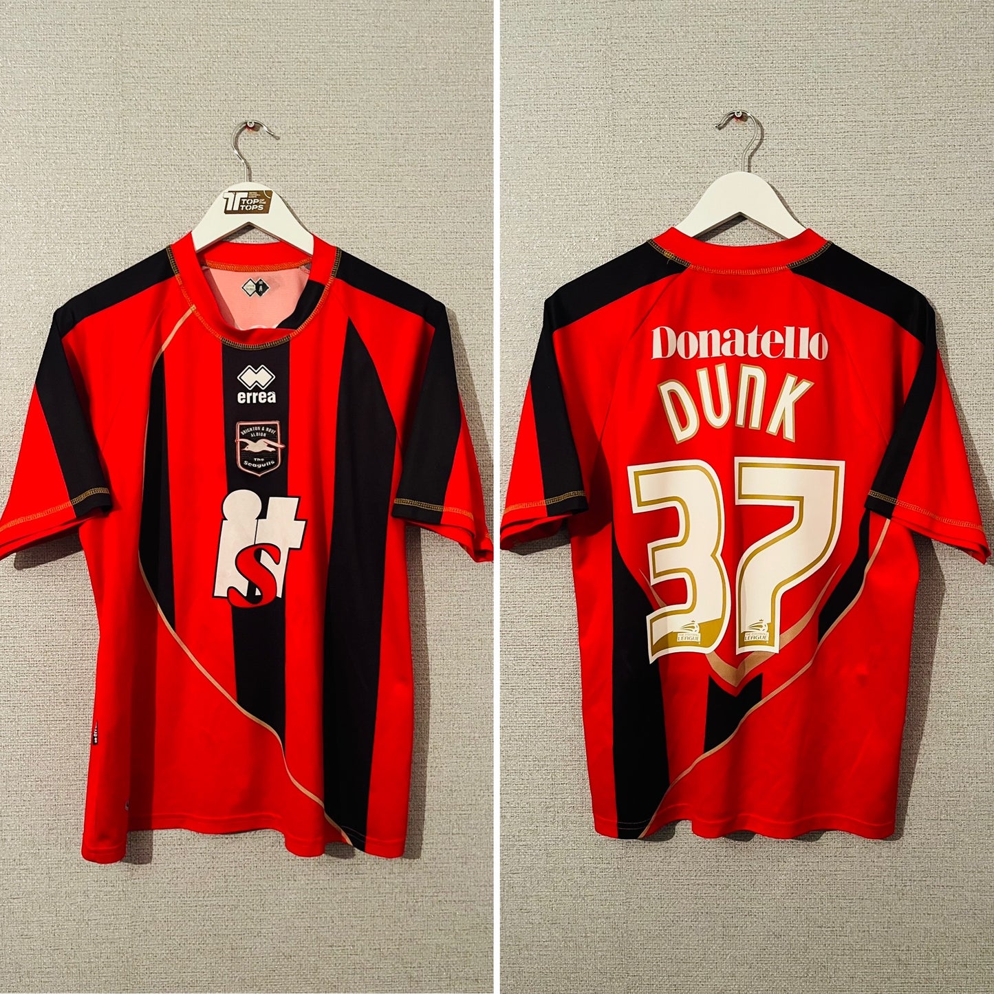 Brighton and Hove Albion away football shirt 2009/11 Dunk Medium