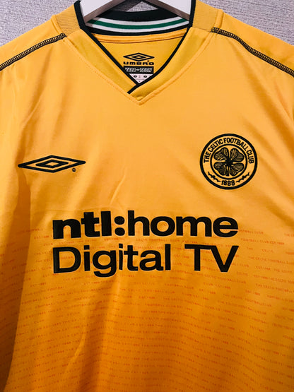 Glasgow Celtic away football shirt 2002/03 Larsson Medium