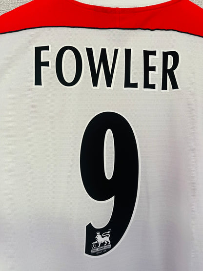 Liverpool away football shirt 1998/2000 Fowler XL