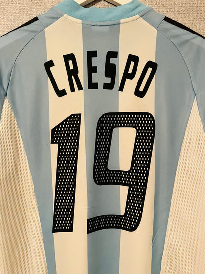 Argentina home football shirt W/C 2002 Crespo Medium