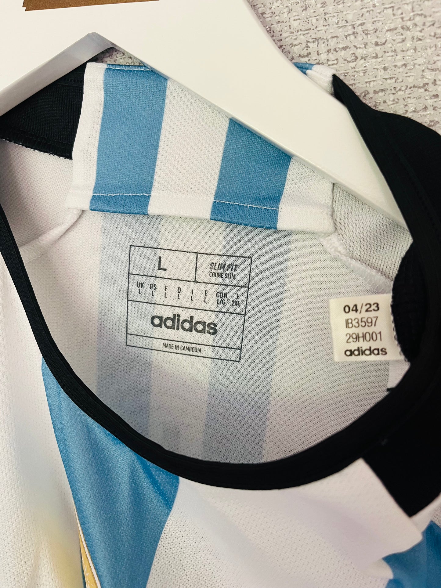Argentina home football shirt W/C 2022 Alvarez Large