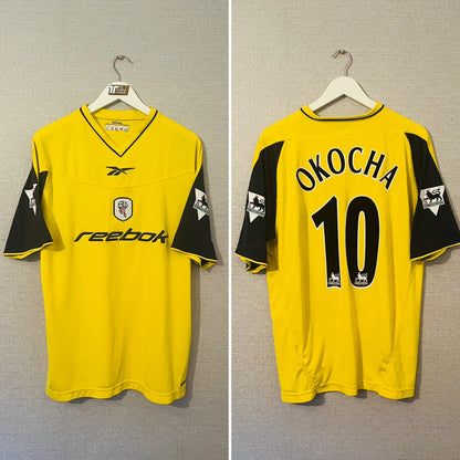 Bolton Wanderers away football shirt 2002/03 Okocha Large