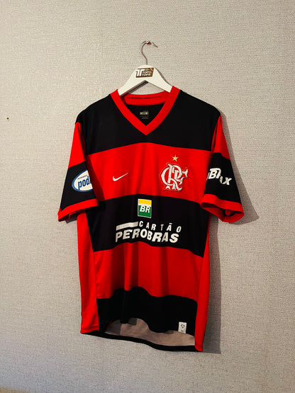 Flamengo home football shirt 2007/08 Juninho Large