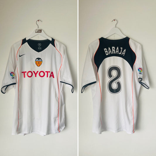 Valencia home football shirt 2004/05 Baraja XL