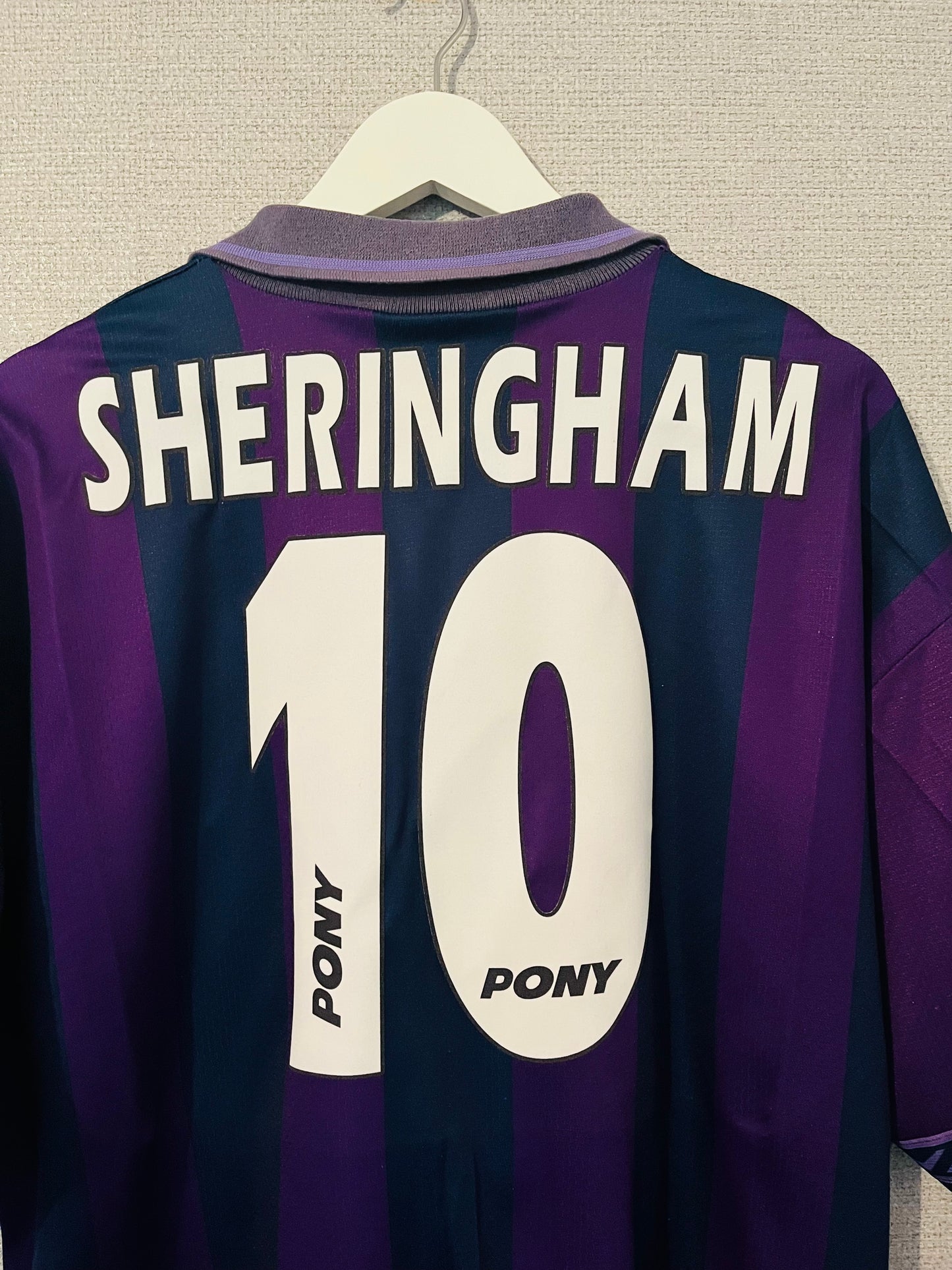 Tottenham Hotspur away football shirt 1995/97 Sheringham Large