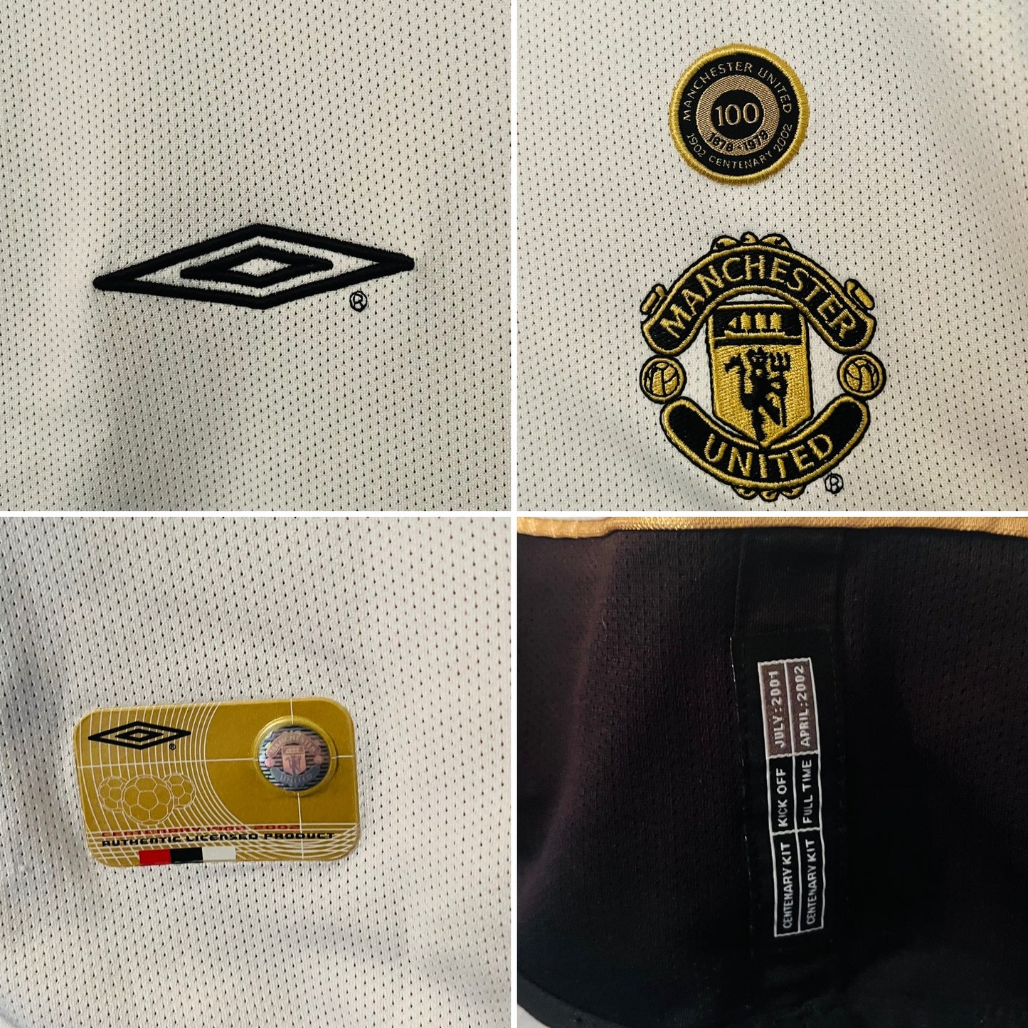 Manchester United away reversible football shirt 2001/02 Solskjaer Medium