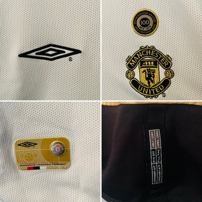 Manchester United away reversible football shirt 2001/02 Solskjaer Medium