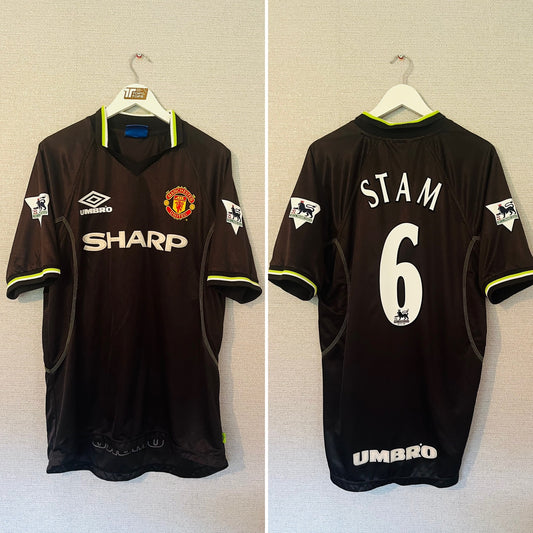 Manchester United third football shirt 1998/99 Stam XL