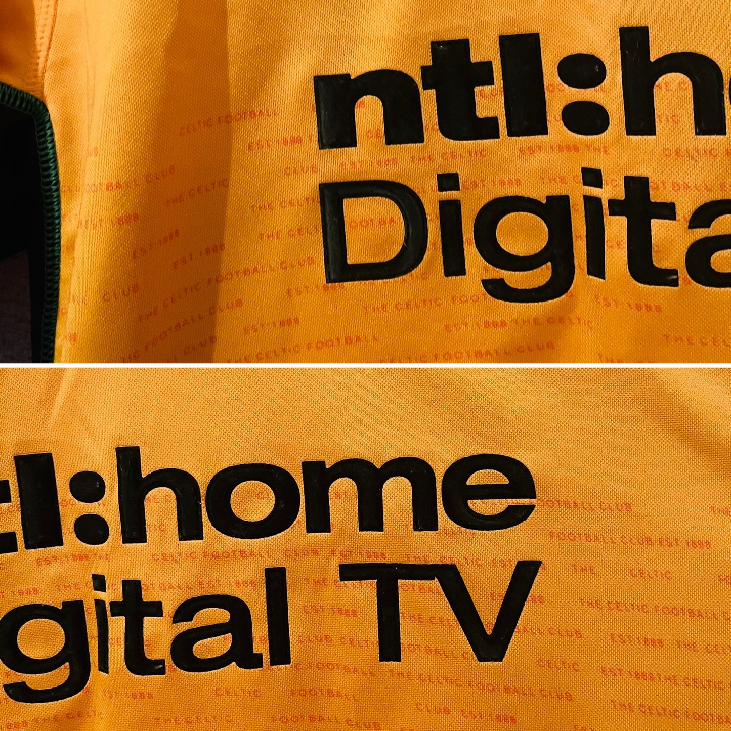 Glasgow Celtic away football shirt 2002/03 Larsson Medium