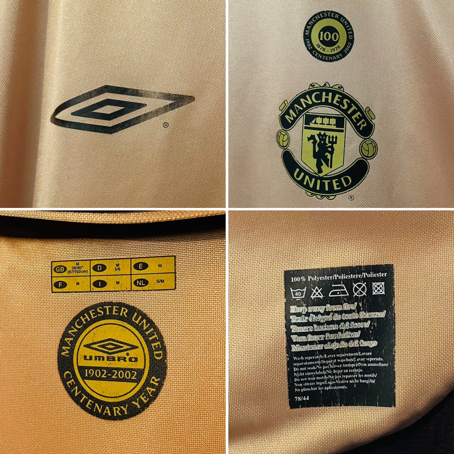 Manchester United away reversible football shirt 2001/02 Solskjaer Medium