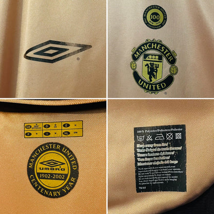 Manchester United away reversible football shirt 2001/02 Solskjaer Medium