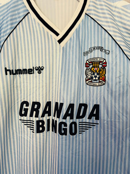 Coventry City home football shirt 1987/89 XL