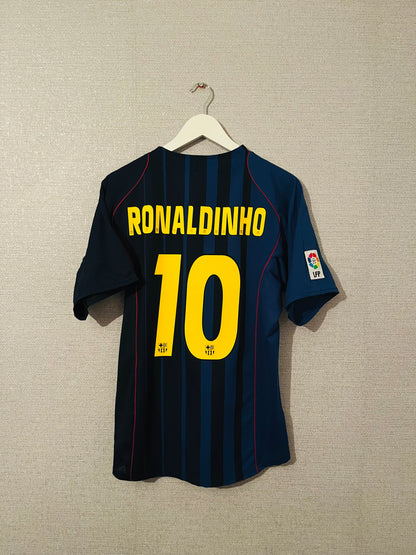 Barcelona away football shirt 2004/05 Ronaldinho Medium