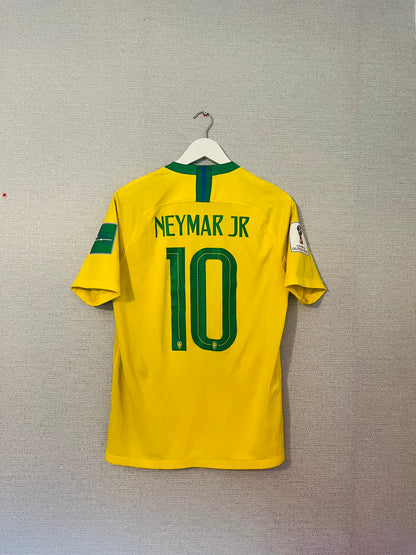 Brazil home football shirt            W/C 2018 Neymar Jr Medium
